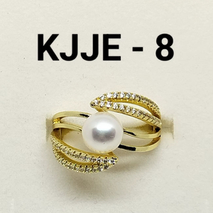 Anillo de Perlas de Agua Dulce, Anillo de Joyería de Perlas Chapado en Oro, Anillo de Perlas de Moda, Fabricante Mayorista - Product Image 2