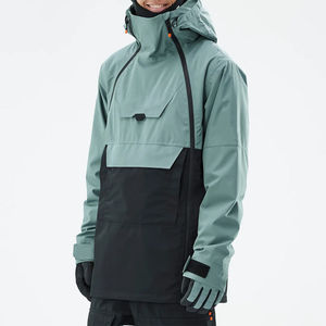 Chaqueta de Esquí para Hombre, Impermeable, con Capucha y Cremallera, con Bolsillos, Forro Polar, Abrigo Cálido de Invierno para Snowboard - Product Image 1