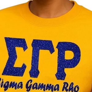 Sudadera Brillante con Letras Griegas de Sigma Gamma Rho para Mujer, Suéter Casual Suave con Diseño Personalizado para Hermandades - Product Image 2