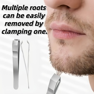 Pinzas de Acero Inoxidable para Cejas, Pinzas de Precisión con Dientes Finos, Herramienta Metálica para el Cuidado de las Cejas para Salón y Uso Diario - Product Image 5