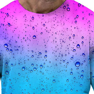 T-shirts surdimensionnés personnalisés à col rond, impression intégrale par sublimation, style streetwear, grandes tailles pour hommes, en provenance du Pakistan - Product Image 4