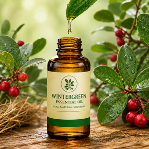 Aceite Esencial de Wintergreen Puro y Orgánico, Destilado al Vapor, Aceite Aromático Refrescante para Masajes y Aromaterapia, Extracto Herbal Natural, OEM/ODM - Product Image 2