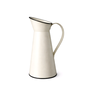 Vase à fleurs en métal Headway - Vase rustique de style campagnard français vintage avec poignée, pichet décoratif pour la décoration intérieure - Product Image 2