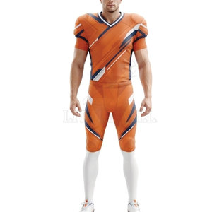 Custom American Football <b>Game</b> Uniform Set All Heat-Transfer Printed Polyester Jersey Pants Performance Sportswear for Adults - Product Image 5
