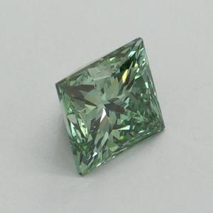 Diamante verde intenso de corte princesa cultivado en laboratorio, certificado por IGI, diamante verde suelto para anillo de compromiso personalizado de 1 a 5 quilates VVS VS - Product Image 6