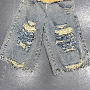 Pantalones Cortos de Jean para Hombre al por Mayor, Personalizados, con Cierre de Cremallera, 100% Algodón, Denim, Súper Calidad, Cintura Media - Product Image 2
