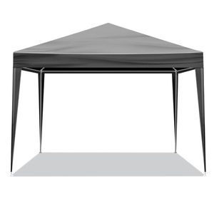 Tenda da Esterno Impermeabile Nera 3x3 Metri per Matrimoni, Barbecue, Catering, Feste - Materiale in Tessuto - Product Image 3