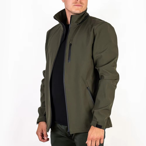 High quality men's 100% nylon polyester zipper hooded <b>jacket</b> windproof <b>jacket</b> glossy smooth - Product Image 4