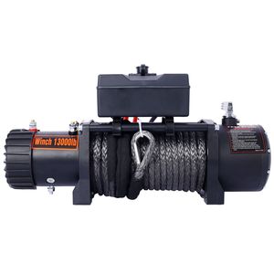 13000 lb. Treuil électrique à capacité de charge élevée, 12V DC, télécommande sans fil pour remorquage de camions tout-terrain - Product Image 3