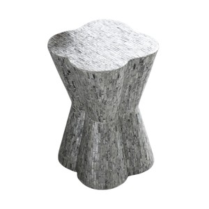 Mother of Pearl <b>Stool</b> Handmade Modern Side <b>Table</b> for Living Room Apartment Furniture - Product Image 1