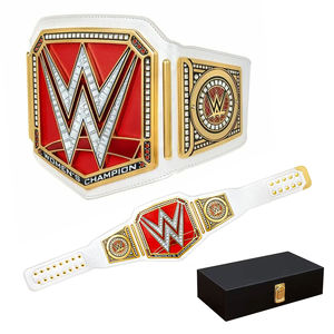 Cinturón de Campeonato Mundial de Peso Pesado Unisex de la WWE, Acero Inoxidable, Ecológico, Resistente al Agua, Logotipo Personalizado, Talla Adulto, ANAAIF - Product Image 1