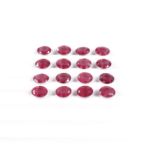 Rubis naturel de Bangkok, ovale calibré 6x8mm, pierre précieuse naturelle à facettes, prête à l'emploi pour la fabrication de bijoux - Product Image 3