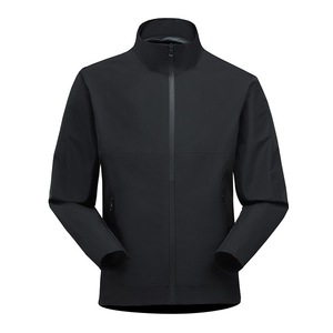 Custom Men's Navy <b>Quilted</b> Canvas Jacket Waterproof Windproof Eco-Friendly Zipper Closure Stand Collar High Street - Product Image 1