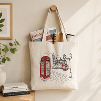 Sacs fourre-tout en coton personnalisés avec logo – Sacs promotionnels réutilisables en toile de coton pour le shopping en gros
