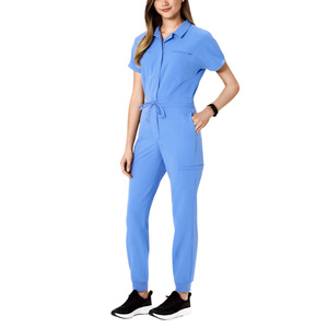 Direct Wholesale Manufacturer Custom Logo Women Hospital Uniform <b>Sets</b> Nurse Jumpsuit Scrub Suits Surgical Spandex - Product Image 5