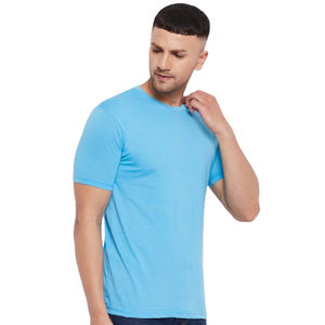 T-shirts unis pour hommes à col rond et manches courtes – Vente en gros, impression personnalisée, marque privée, prix de gros - Product Image 2