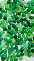 Cabochon de chrysoprase naturel |   Chrysoprase verte, pierre précieuse en vrac |   Coupe brillante |   Jeu de couleurs |   9x9x mm |   Pierre pour la fabrication de bijoux |