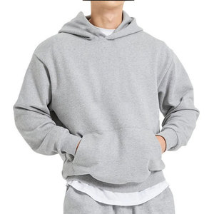 เสื้อฮู้ดดี้ผู้ชายไซส์ใหญ่ ผลิตจากโรงงาน ขายดี ผ้าฝ้าย 100% สีพื้น ระบายอากาศได้ดี สไตล์ลำลอง เหมาะสำหรับฤดูหนาว - Product Image 1