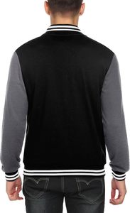 Blousons universitaires d'hiver style Heritage à boutons, en mélange de laine et de fourrure de mouton, streetwear, tenue décontractée athlétique, marque privée - Product Image 6