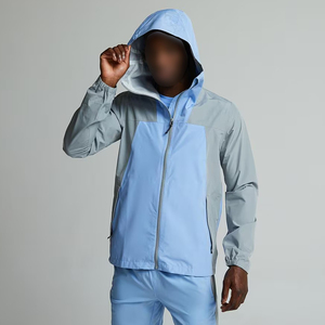 Conjunto Deportivo Personalizado al por Mayor de Alta Calidad, Chaqueta Cortavientos Unisex Informal de Lona con Cremallera y Pantalones Cortos de 2 Piezas - Product Image 4