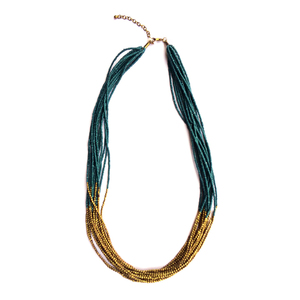 Collar de Cuentas de Vidrio Indias Hecho a Mano, Estilo Fusión Contemporáneo, Diseño Personalizado, Joyería de Compromiso para Mujer, Fiesta de Bodas - Product Image 1