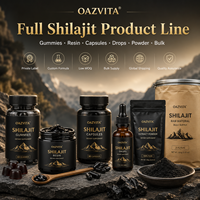 Résine de Shilajit OAZVITA 30g en pot de verre antioxydant pour adultes, faible MOQ, emballage à marque privée