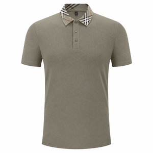 High Quality 100% Cotton Mens Polo T Shirt Soft Breathable <b>Classic</b> Collar Comfortable Casual Office Daily Wear - Product Image 1
