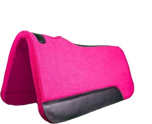 Almohadilla de fieltro de lana para silla de montar western personalizada, almohadilla de equitación premium con protección de cuero, venta al por mayor de fábrica - Product Image 2