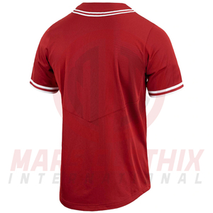 เสื้อเบสบอลแบบดูดซับความชื้นสีพื้นแบบปรับแต่งได้ สำหรับทีมสโมสร ประสิทธิภาพสูง - Product Image 2