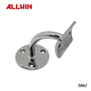 Wall Mounted Adjustable Saddle Stainless Steel Handrail Brackets for Tubing Rust Resistant Modern Design for Balcony Stair Mall - Product Image 5