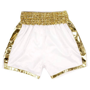 2025 Best Selling Premium MMA Muay Thai Boxing Shorts for Unisex Custom Front Logo Martial Arts Wear Satin 100% Polyester - Product Image 3
