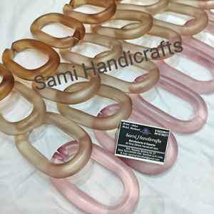 Eslabones de Cadena de Resina Epoxi Transparentes Grandes y Coloridos para Colgar en la Pared, para Proyectos Personalizados, Todos los Colores Disponibles - Product Image 2