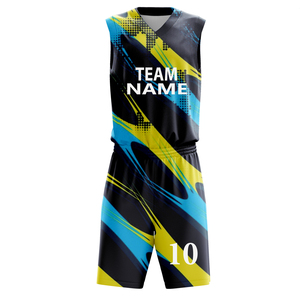 Ensemble de vêtements de basketball personnalisés pour adultes, grande taille, uniforme réversible, impression par transfert thermique pour toute l'équipe, 100% polyester, impression sublimée - Product Image 5