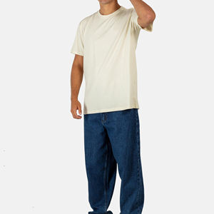 เสื้อยืดทรงเข้ารูปพิมพ์ลายตามสั่ง OEM ใหม่ ผ้าเจอร์ซีย์ผสมโพลีเอสเตอร์/คอตตอน แขนสั้นสไตล์วินเทจ ผ้าคุณภาพสูง - Product Image 2