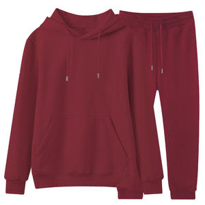 Ensemble de survêtement premium pour homme en molleton de coton, comprenant un sweat à capuche et un pantalon de jogging, tenue décontractée de sport et d'activewear à coupe décontractée - Product Image 3