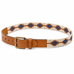 Cinturón de Cuero Vacuno Estilo Gaucho Argentino, Diseño Moderno, Hebilla de Latón Macizo, Cuero Genuino, Personalizable - Product Image 1