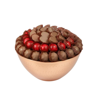 Tazón de chocolate de cobre de calidad superior, directo de fábrica, tazón para postres, tazón para servir dulces en la mesa, para hotel y restaurante - Product Image 4