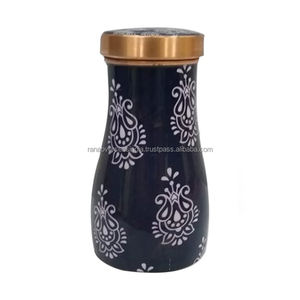 Carafe à eau en cuivre émaillé faite à la main, pot de verres au design traditionnel et moderne pour votre maison, bon prix disponible - Product Image 4