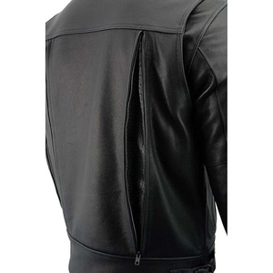 SAMROZ SPORTS Unisex Customized Color Buffalo Leather Cruiser Motorcycle Jacket Full Sleeve Ventilation Windproof Winter All - Product Image 3