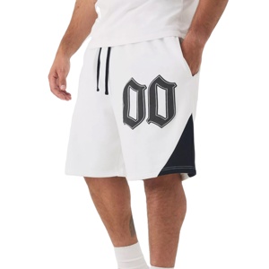 Short de course en molleton de coton imprimé numériquement avec logo personnalisé en gros pour hommes, respirant, taille élastique, fitness - Product Image 1