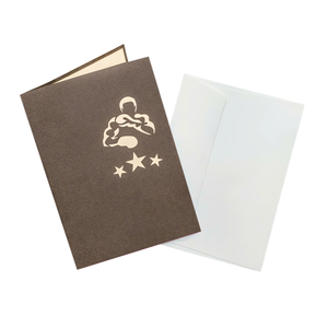Carte de vœux 3D personnalisée avec thème MMA, carte de vœux 3D découpée au laser, faite à la main, avec enveloppe, carte de vœux sportive, carte pop-up artisanale - Product Image 4