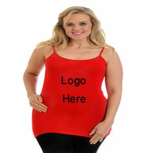 Camiseta sin mangas de encaje con cuello en V de algodón 100% para mujer, diseño personalizado, color sólido, gimnasio, Fitness, tejido Formal, secado rápido, respetuoso con el medio ambiente - Product Image 2