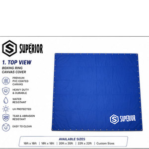 Housse de ring personnalisée pour boxe, lutte, MMA, karaté, judo avec logo et design sur mesure et matériau durable - Product Image 1