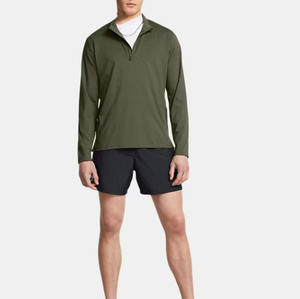 T-shirt de sport à manches longues 100 % polyester pour homme, décontracté, séchage rapide, anti-humidité, coupe ample, design uni pour la course à pied - Product Image 4