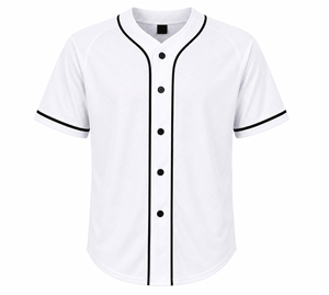 Unisex Baseball Jersey Mesh <b>Sports</b> <b>Shirt</b> Breathable Quick Dry Button Front Team Uniform OEM Custom - Product Image 2