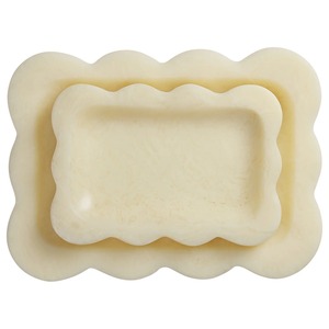 Ensemble de plateaux décoratifs rectangulaires en résine, style moderne, luxueux et minimaliste, pour mariage, salle de bain, organisation et décoration de table à la maison. - Product Image 1