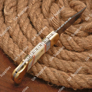 Couteau de poche pliant professionnel en acier Damas de haute qualité, fait main, pour la chasse, le camping, tactique, OEM, ODM, vente en gros - Product Image 6