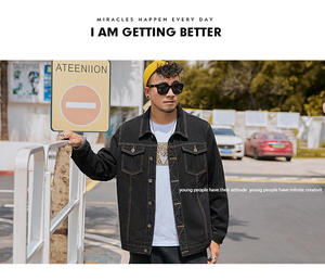 Comfortable Fabric Top Selling <b>Men</b> <b>Denim</b> <b>Jackets</b> High Street New Fashion Style Winter Customized <b>Men</b> <b>Denim</b> <b>Jackets</b> - Product Image 5