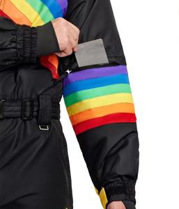 Nouvelle combinaison de ski imperméable 10 000 mm /-Tex respirante et extensible avec capuche et fermeture éclair, veste de snowboard unisexe, logo personnalisé - Product Image 4