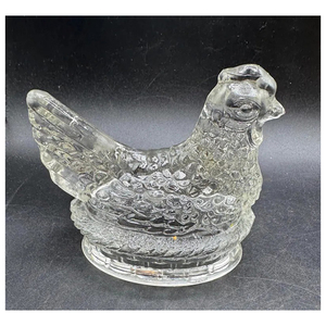 Elegante Figura de Gallina en Nido de Cristal, Miniatura para Decoración del Hogar de Estilo Vintage y Exhibición de Regalos - Product Image 5
